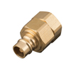 Nipple Fixx Lok till 210 bar, serie 72 with valve in Brass, female thread BSP 1/8"